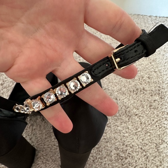 BNWOT Womens Platform Chunky High Block Heels Ankle Strap Buckles (7) - Picture 5 of 11